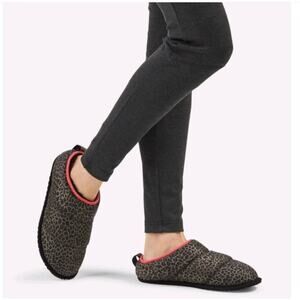 Sorel Bodega Durable Slippers Size 9 Nylon Animal Print Mules Travel Casual